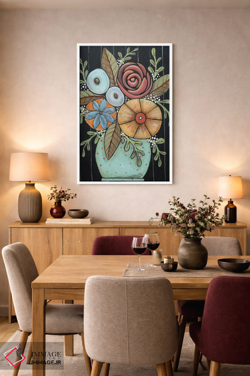 تابلو دکوراتیو گل آرایی کلاسیک اثر کارلا جرارد - D5W