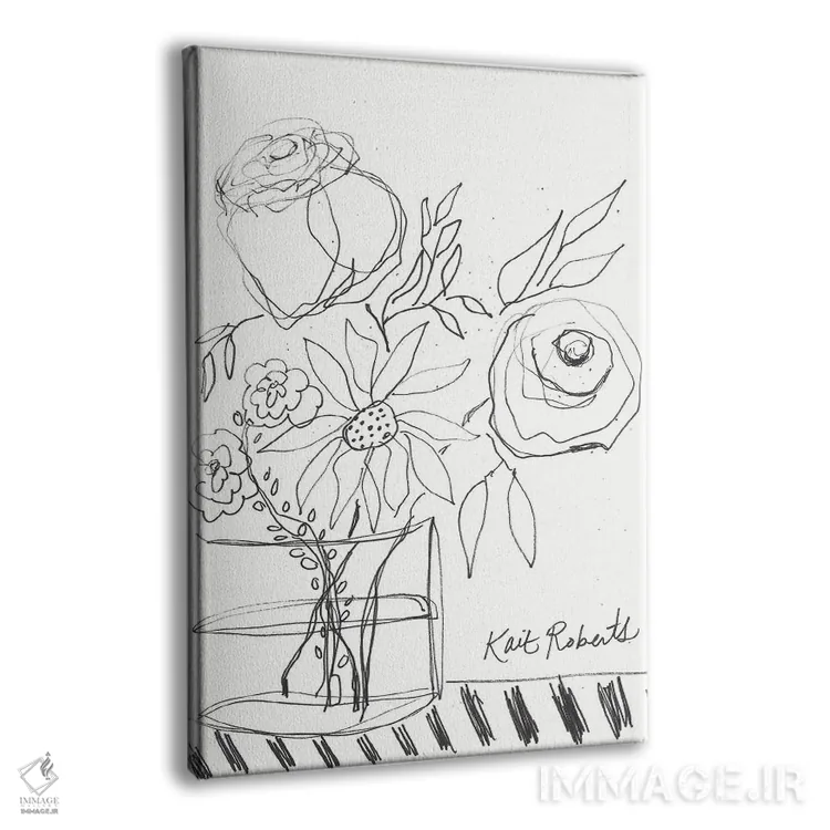 تابلو مینیمال صبح بخیر اثر کیت رابرتس - نمای پرسپکتیو محصول