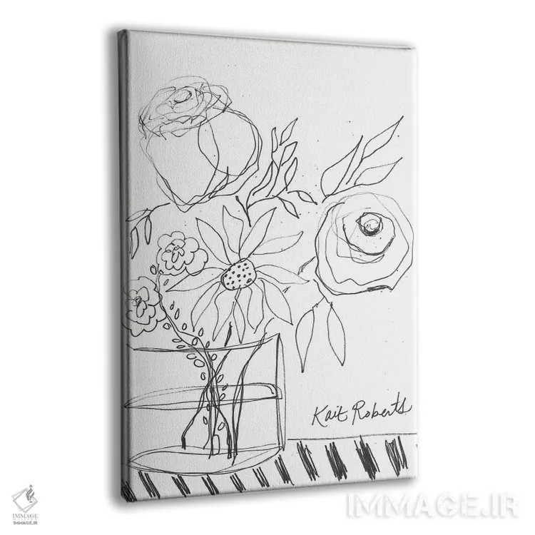 تابلو مینیمال صبح بخیر اثر کیت رابرتس - نمای پرسپکتیو محصول