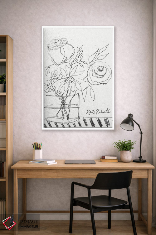 تابلو مینیمال صبح بخیر اثر کیت رابرتس - D1W