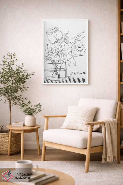 تابلو مینیمال صبح بخیر اثر کیت رابرتس - D5W