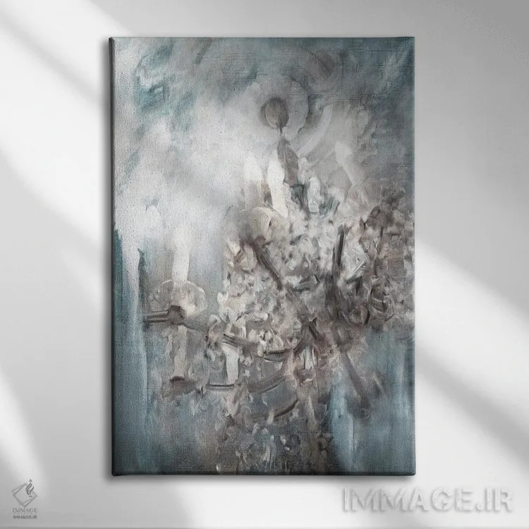 تابلو مدرن فریز لوستر اثر کاترینا جونز - نمای روبهرو روی دیوار