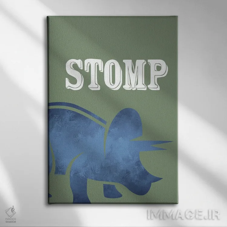 تابلو دکوراتیو کوبیدن ۱ اثر کیمبرلی آلن - نمای روبهرو روی دیوار