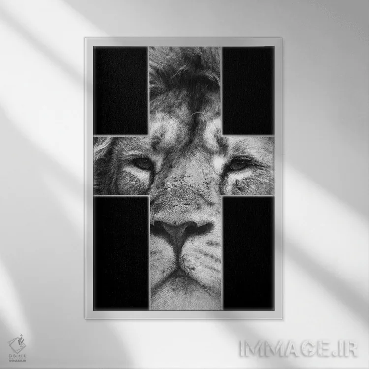 تابلو دکوراتیو عمل II نسخه دوم اثر کیمبرلی آلن - نمای قابدار سفید