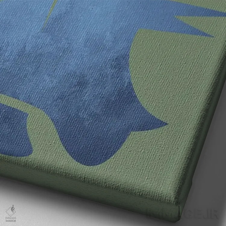 تابلو دکوراتیو کوبیدن ۱ اثر کیمبرلی آلن - نمای نزدیک بافت بوم