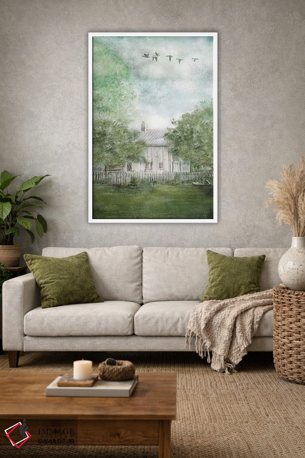 تابلو دکوراتیو خانه قدیمی بهاری اثر کاترینا جونز - D1W