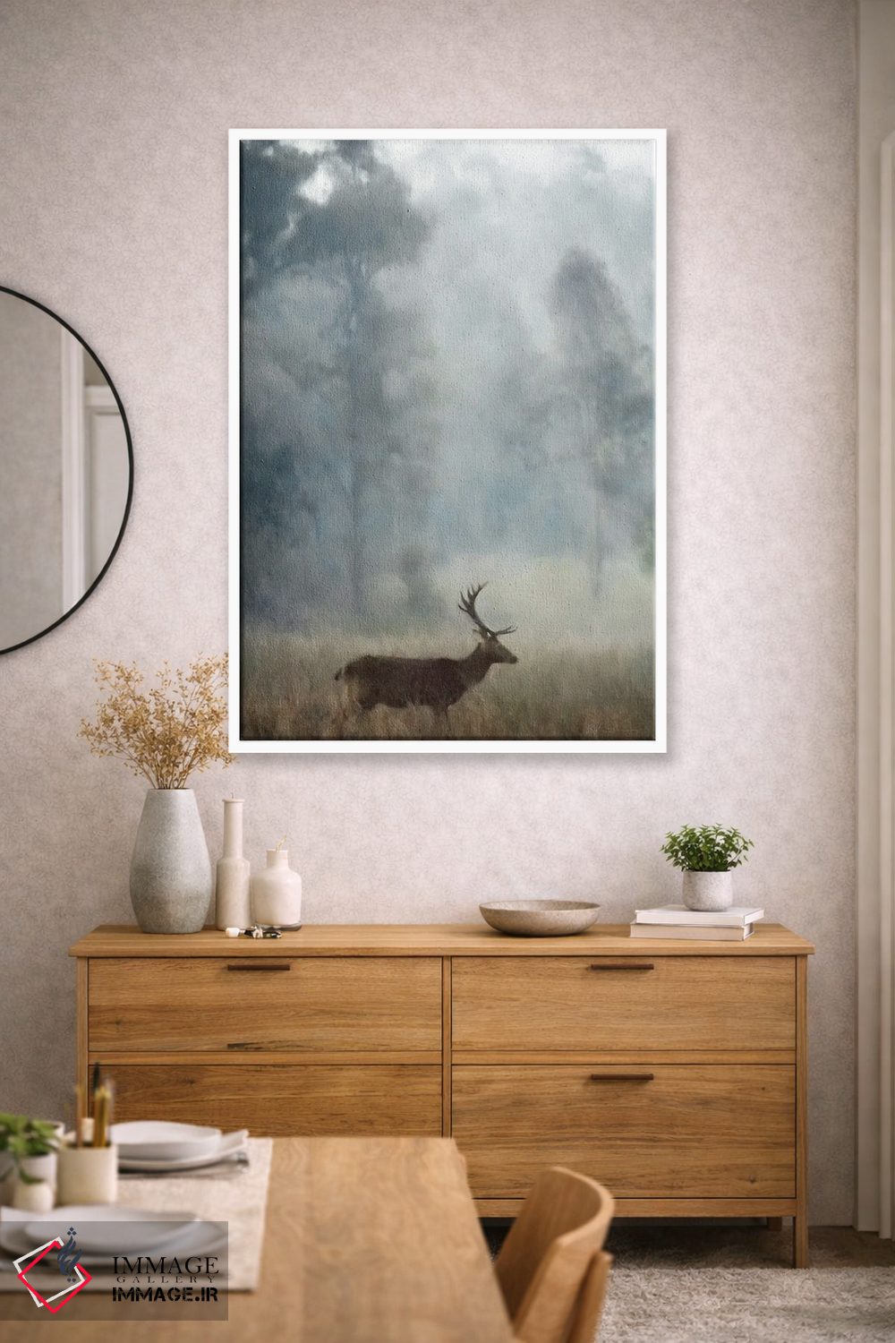 تابلو دکوراتیو گوزن نر اثر کاترینا جونز - D1W