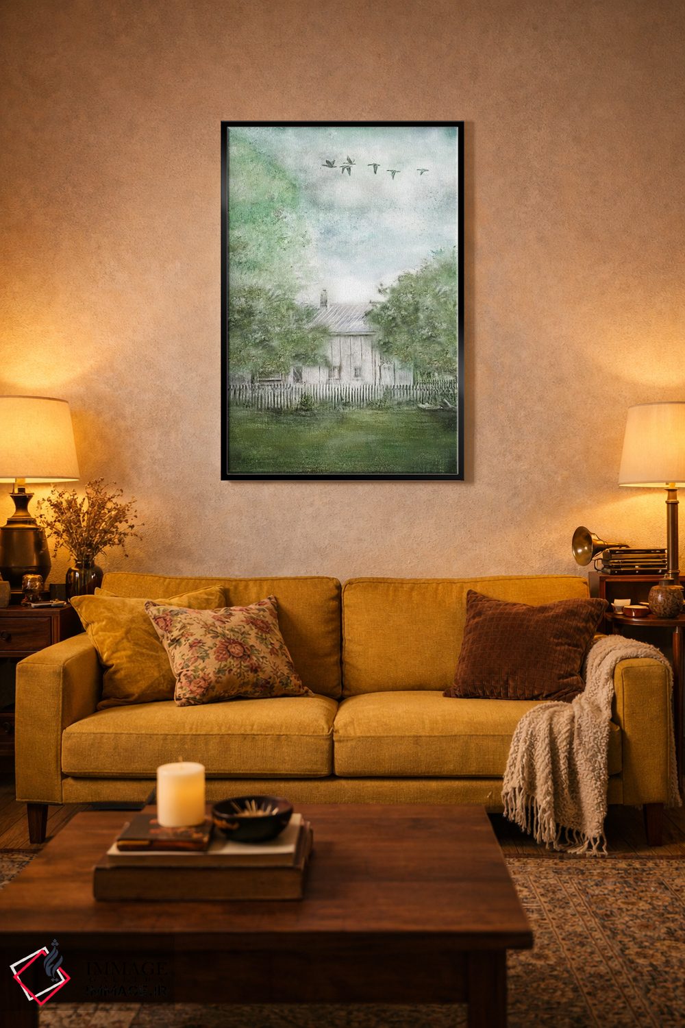 تابلو دکوراتیو خانه قدیمی بهاری اثر کاترینا جونز - D4B