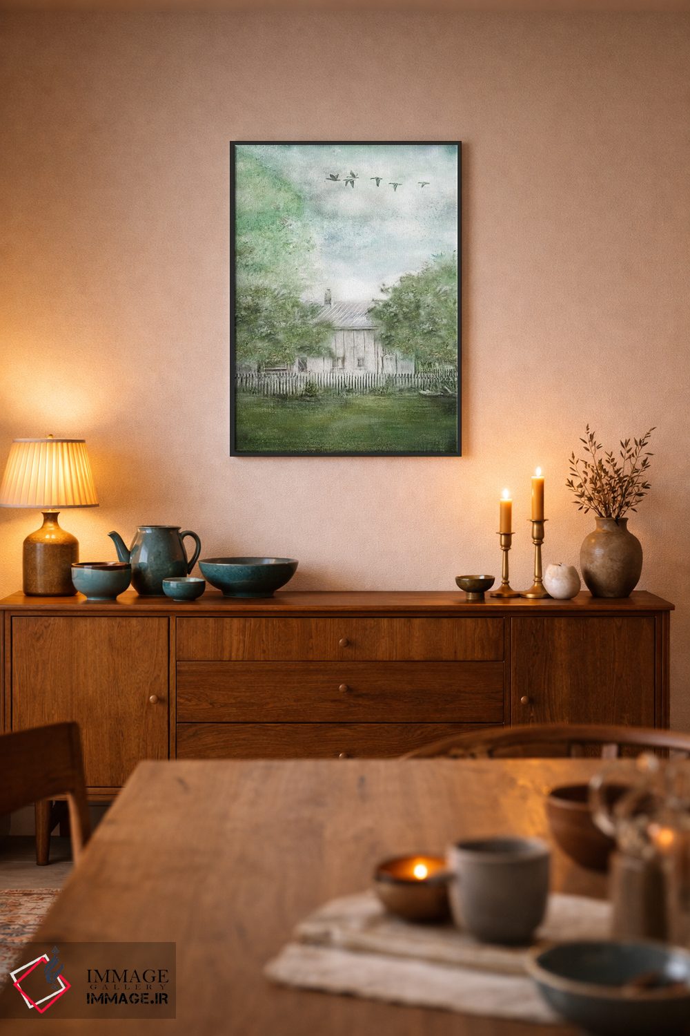 تابلو دکوراتیو خانه قدیمی بهاری اثر کاترینا جونز - D6B