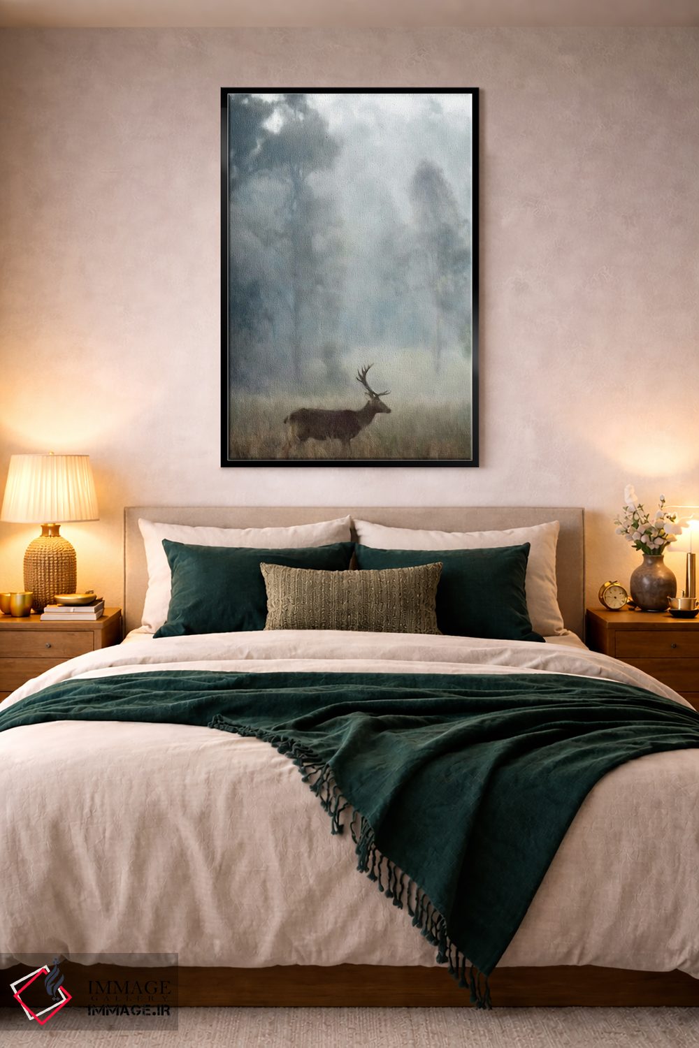 تابلو دکوراتیو گوزن نر اثر کاترینا جونز - D4B