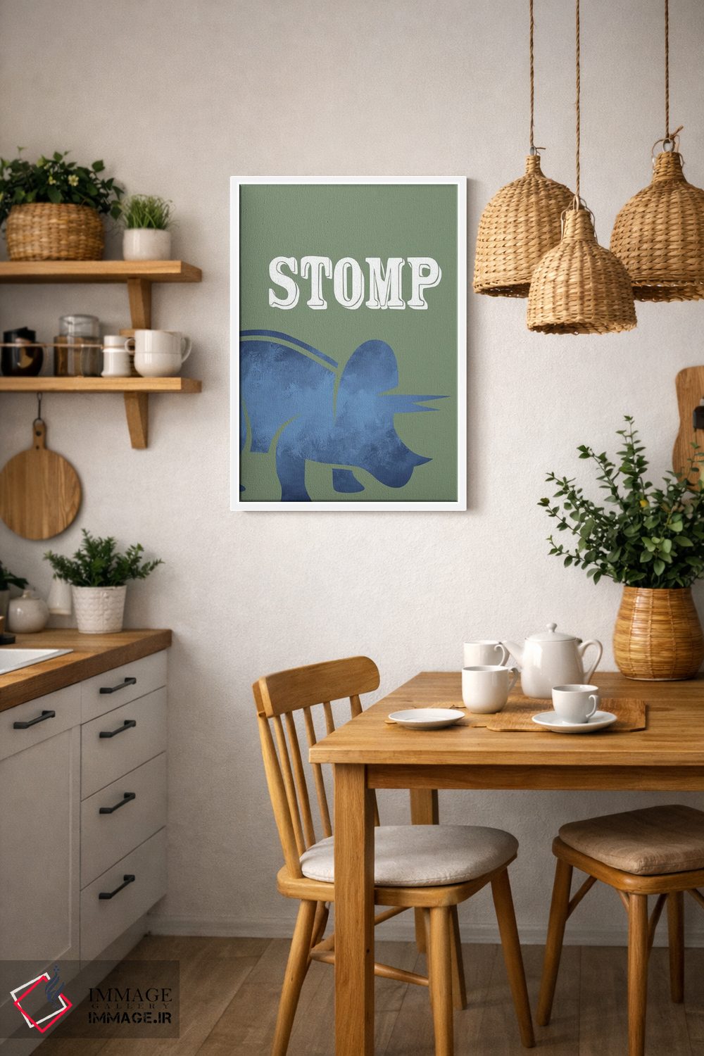 تابلو دکوراتیو کوبیدن ۱ اثر کیمبرلی آلن - D3W