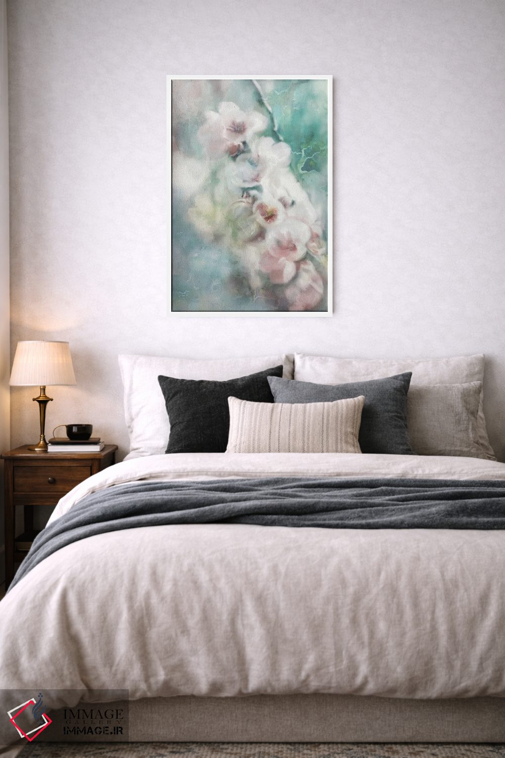 تابلو مدرن شاخه شکوفه دار اثر کاترینا جونز - D6W
