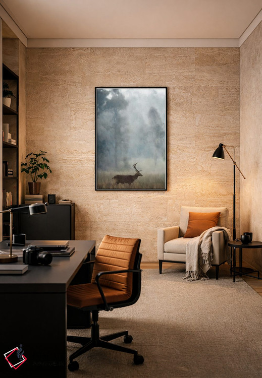 تابلو دکوراتیو گوزن نر اثر کاترینا جونز - D6B