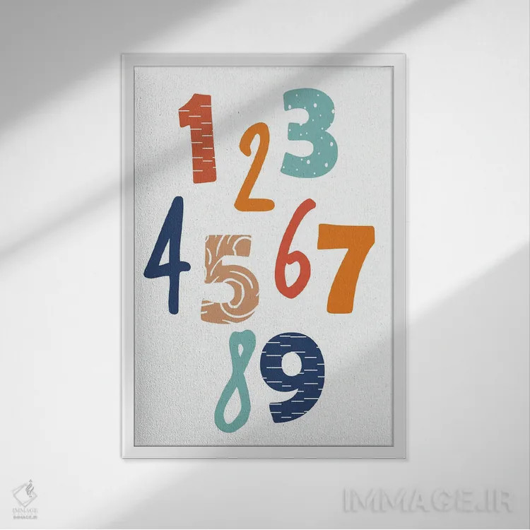 تابلو دکوراتیو بزرگ نشو I اثر کیمبرلی آلن - نمای قابدار سفید