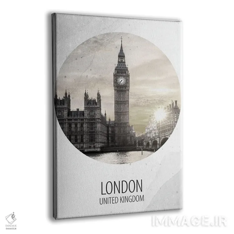 تابلو دکوراتیو لندن اثر کیمبرلی آلن - نمای پرسپکتیو محصول