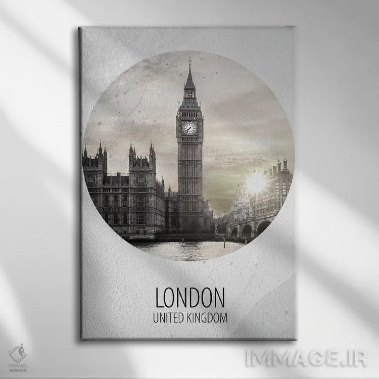 تابلو دکوراتیو لندن اثر کیمبرلی آلن - نمای روبهرو روی دیوار