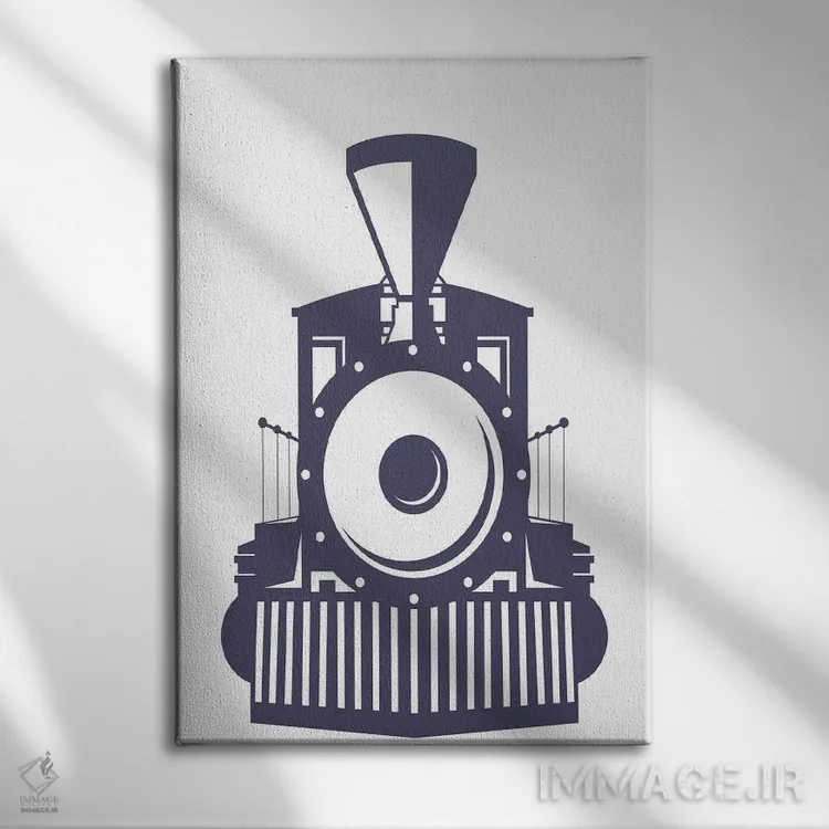 تابلو دکوراتیو ریل راه آهن II اثر کیمبرلی آلن - نمای روبهرو روی دیوار