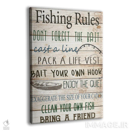 تابلو دکوراتیو قلاب خودت را طعمه کن اثر کیمبرلی آلن - نمای پرسپکتیو محصول