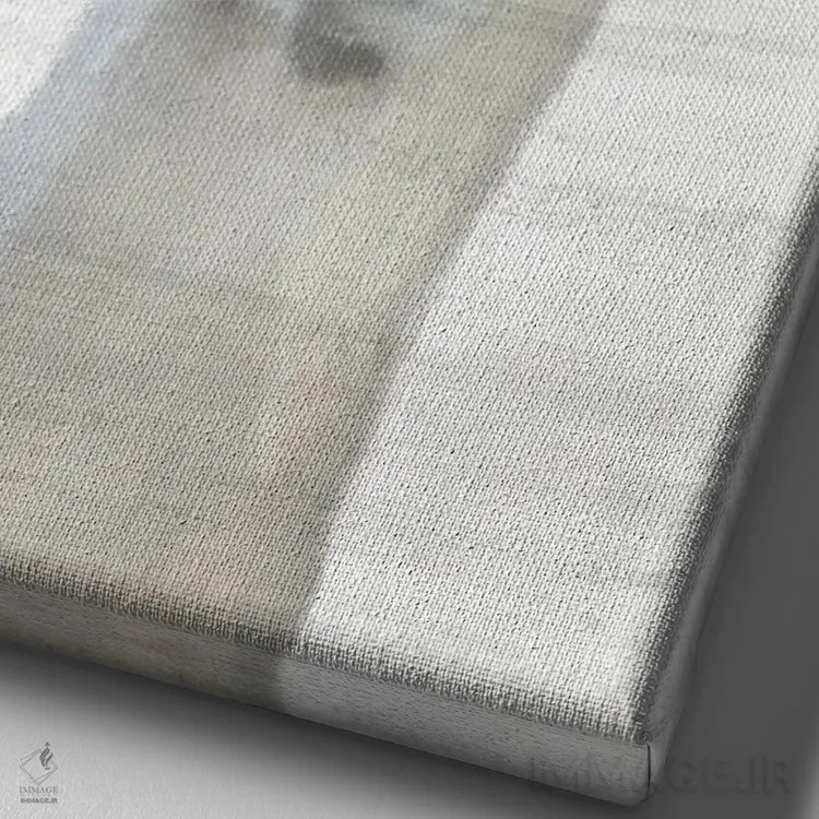 تابلو دکوراتیو لامای بچه اثر کیمبرلی آلن - نمای نزدیک بافت بوم