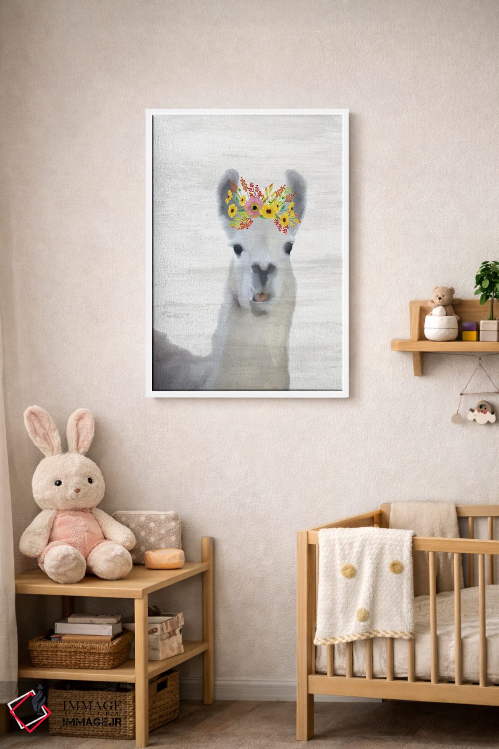 تابلو دکوراتیو لامای بچه اثر کیمبرلی آلن - D3W
