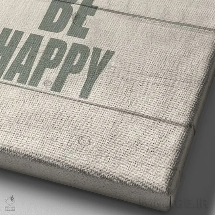 تابلو دکوراتیو نگران نباش II اثر کیمبرلی آلن - نمای نزدیک بافت بوم