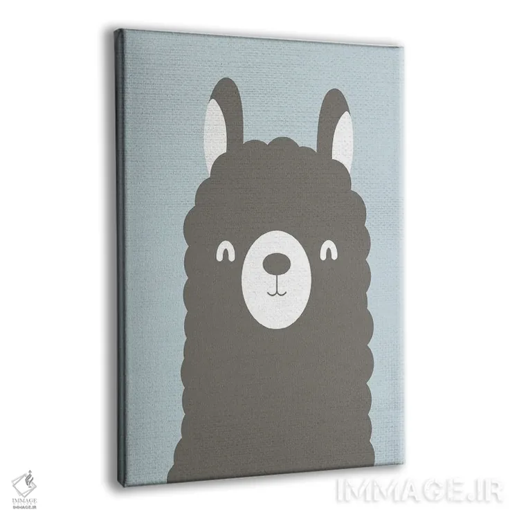 تابلو دکوراتیو لاما لاما II اثر کیمبرلی آلن - نمای پرسپکتیو محصول