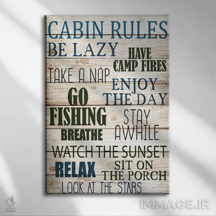 تابلو دکوراتیو آتش کمپ روشن کن اثر کیمبرلی آلن - نمای روبهرو روی دیوار