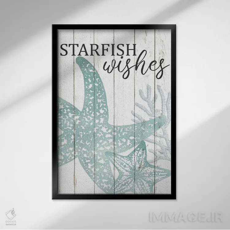 تابلو دکوراتیو زندگی پری دریایی II اثر کیمبرلی آلن - نمای قابدار مشکی