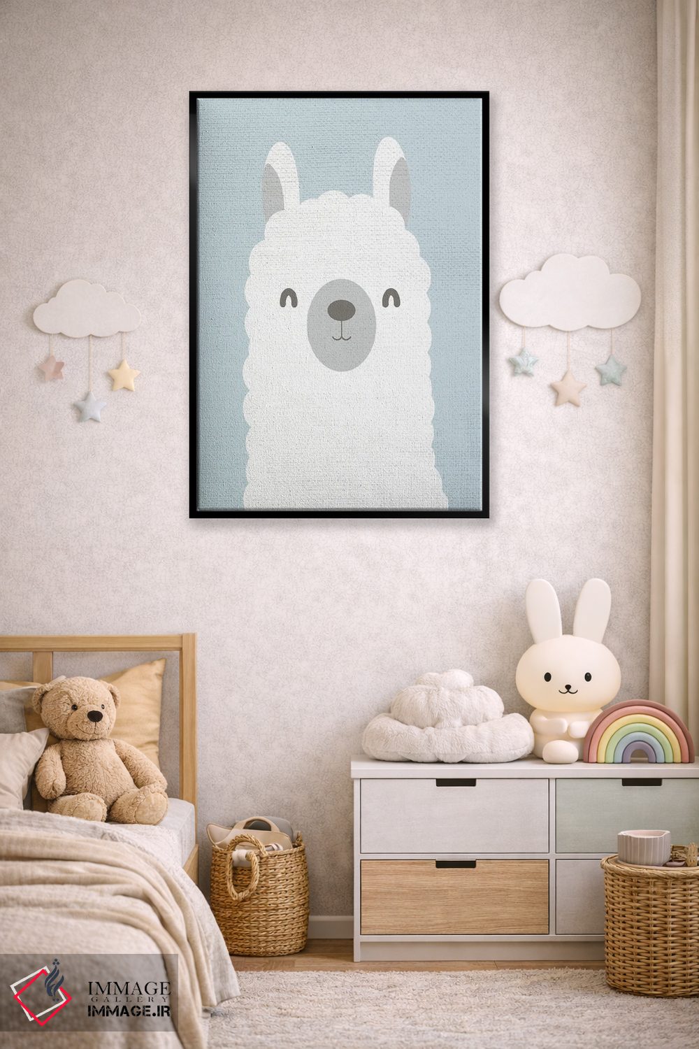 تابلو دکوراتیو لاما لاما I اثر کیمبرلی آلن - D4B