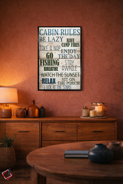 تابلو دکوراتیو آتش کمپ روشن کن اثر کیمبرلی آلن - D4B