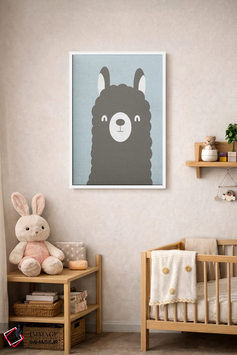 تابلو دکوراتیو لاما لاما II اثر کیمبرلی آلن - D3W