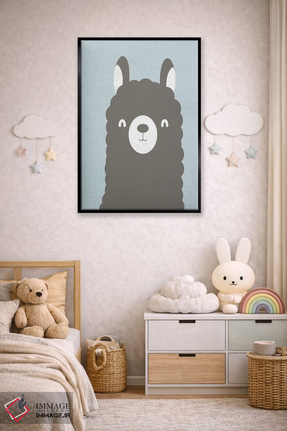 تابلو دکوراتیو لاما لاما II اثر کیمبرلی آلن - D4B