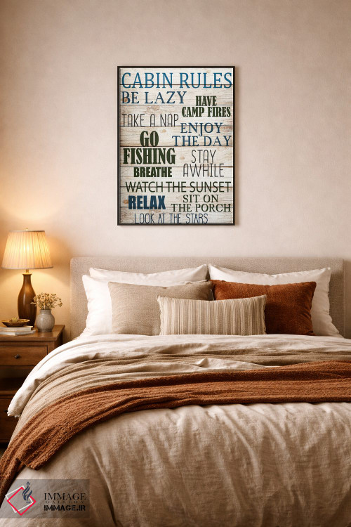 تابلو دکوراتیو آتش کمپ روشن کن اثر کیمبرلی آلن - D6B