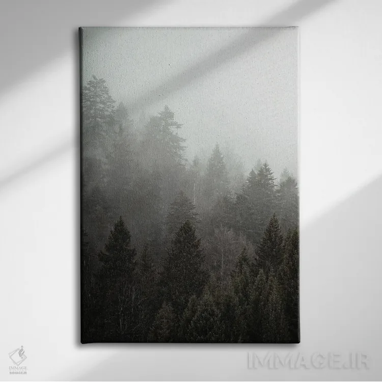 تابلو دکوراتیو مه I اثر کیمبرلی آلن - نمای روبهرو روی دیوار