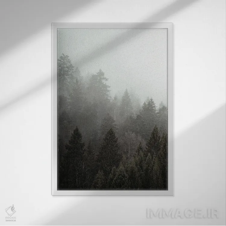 تابلو دکوراتیو مه I اثر کیمبرلی آلن - نمای قابدار سفید