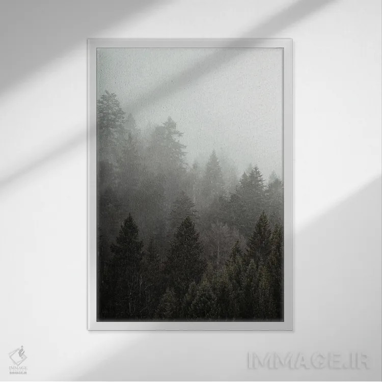 تابلو دکوراتیو مه I اثر کیمبرلی آلن - نمای قابدار سفید