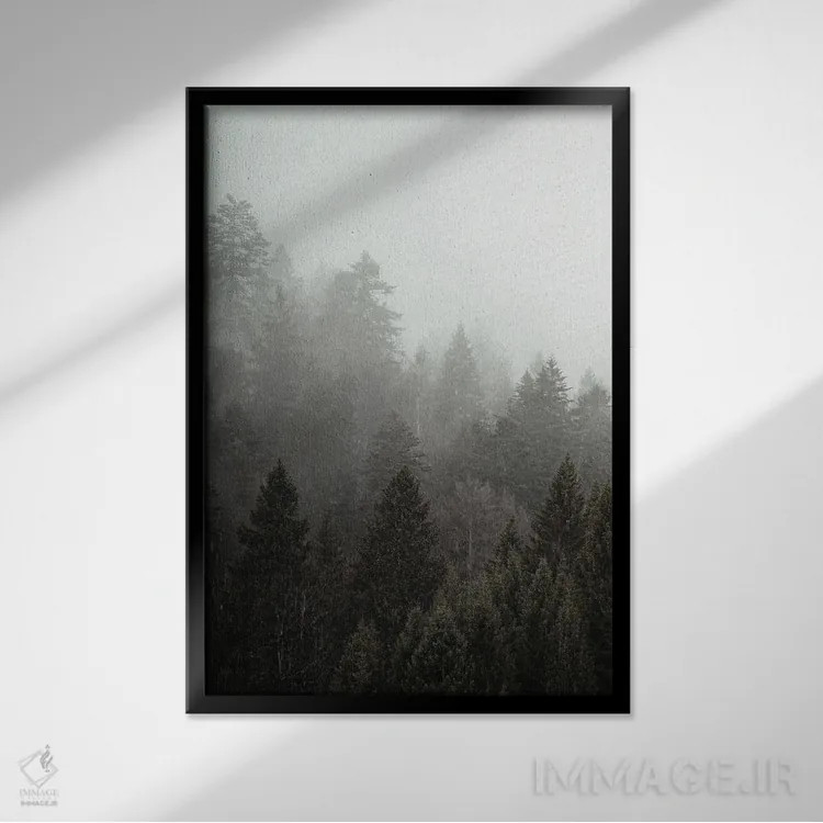 تابلو دکوراتیو مه I اثر کیمبرلی آلن - نمای قابدار مشکی
