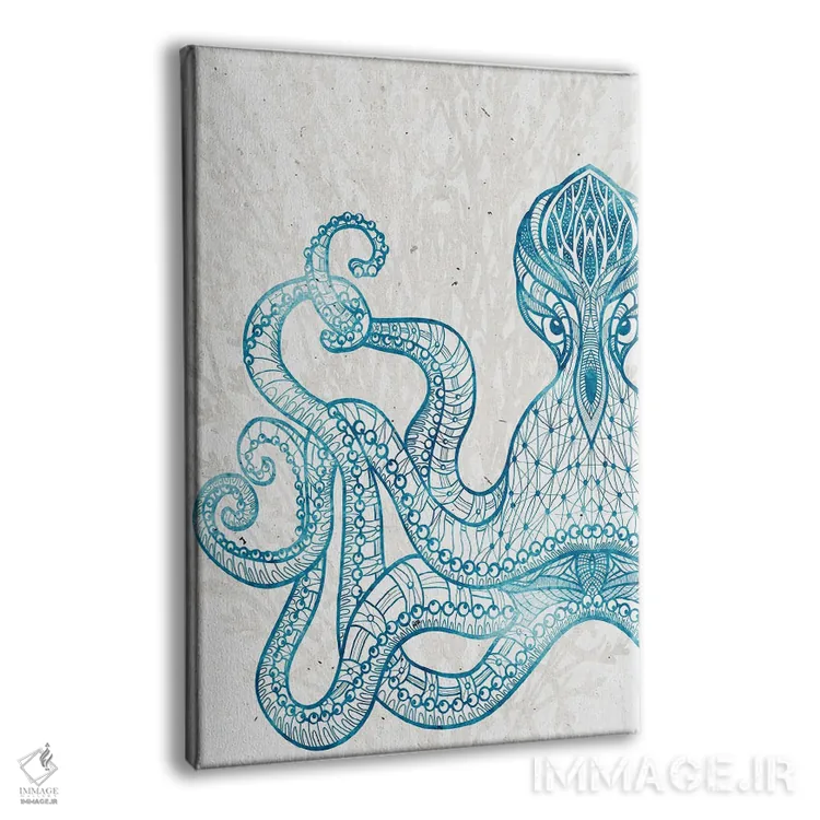 تابلو دکوراتیو موجود دریایی II اثر کیمبرلی آلن - نمای پرسپکتیو محصول