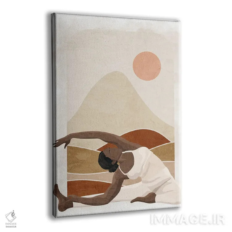 تابلو مدرن ژست I اثر کیمبرلی آلن - نمای پرسپکتیو محصول