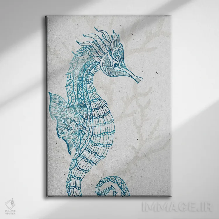 تابلو دکوراتیو موجود دریایی I اثر کیمبرلی آلن - نمای روبهرو روی دیوار