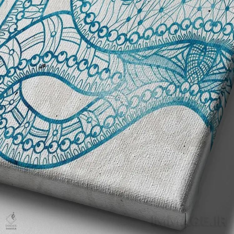 تابلو دکوراتیو موجود دریایی II اثر کیمبرلی آلن - نمای نزدیک بافت بوم