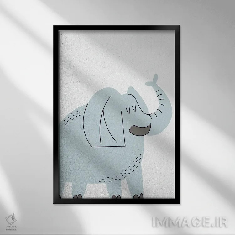 تابلو دکوراتیو وحشی IV اثر کیمبرلی آلن - نمای قابدار مشکی
