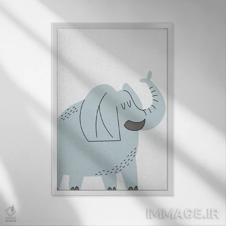 تابلو دکوراتیو وحشی IV اثر کیمبرلی آلن - نمای قابدار سفید