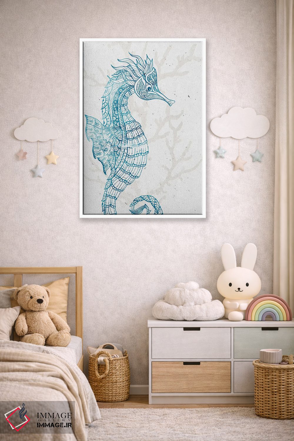 تابلو دکوراتیو موجود دریایی I اثر کیمبرلی آلن - D2W