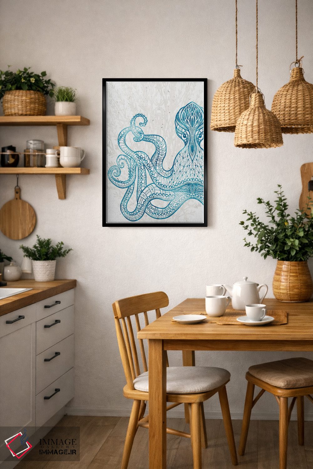 تابلو دکوراتیو موجود دریایی II اثر کیمبرلی آلن - D6B