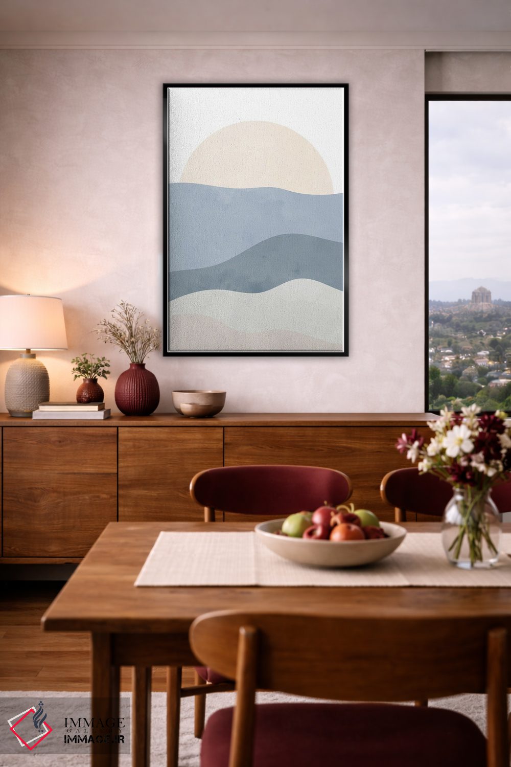 تابلو مینیمال امواج I اثر کیمبرلی آلن - D4B