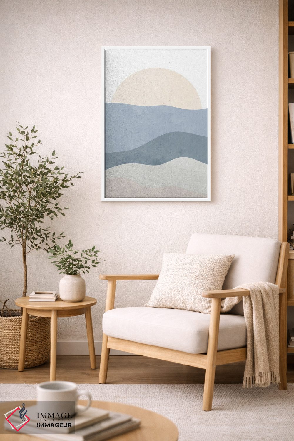 تابلو مینیمال امواج I اثر کیمبرلی آلن - D6W