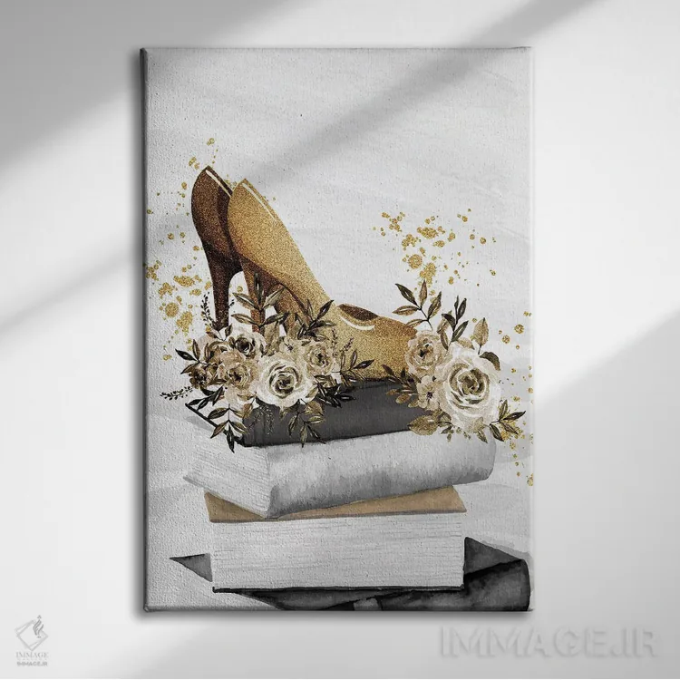 تابلو دکوراتیو طلای باشکوه اثر کیمبرلی آلن - نمای روبهرو روی دیوار