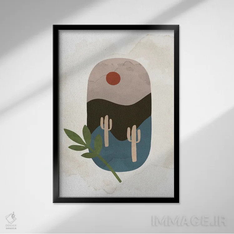 تابلو مدرن فضا اثر کیمبرلی آلن - نمای قابدار مشکی