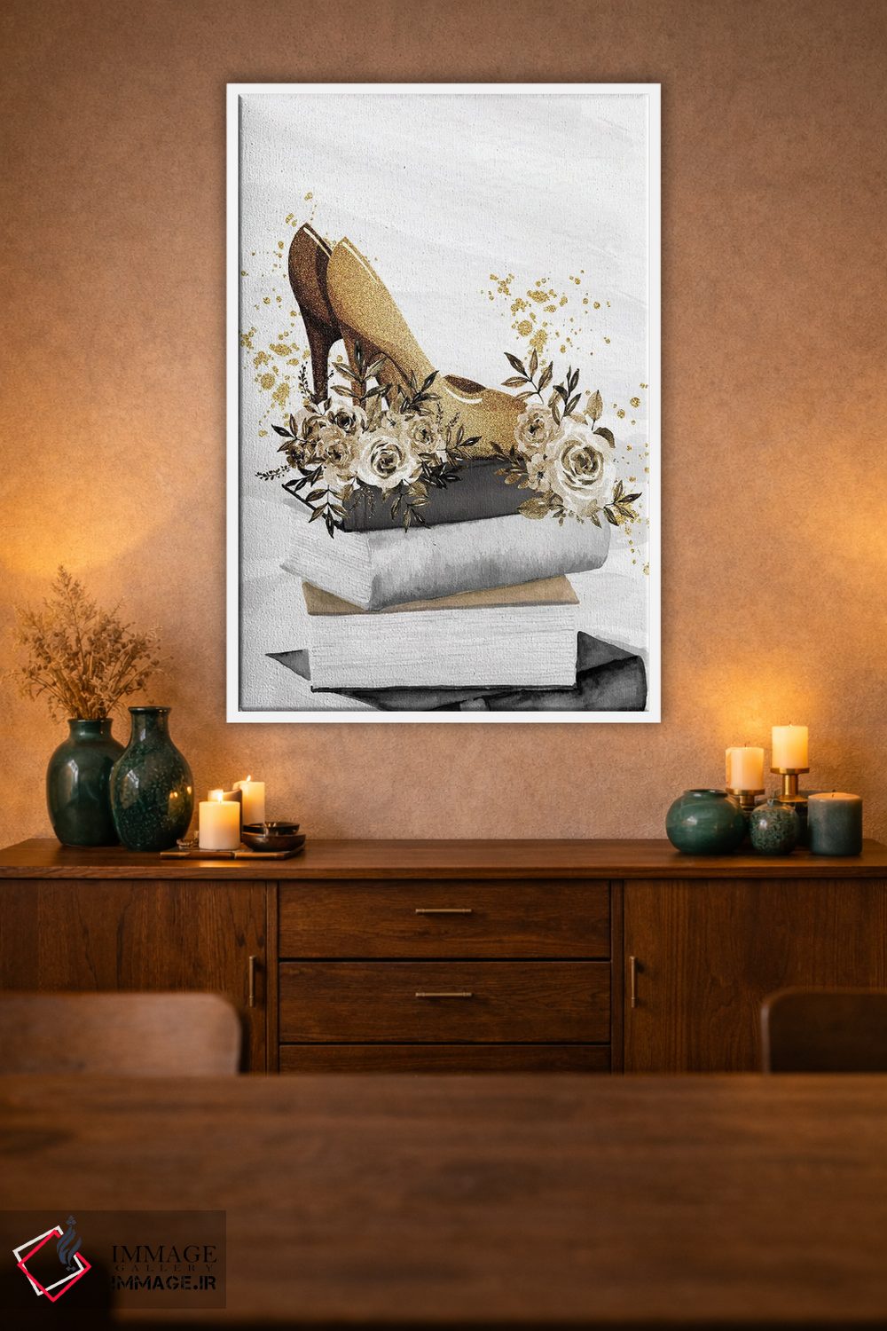 تابلو دکوراتیو طلای باشکوه اثر کیمبرلی آلن - D1W